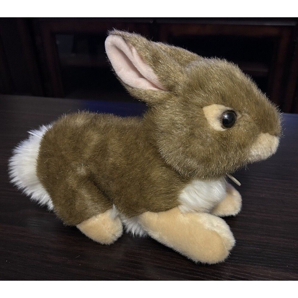 Aurora - Miyoni - 9.5" Eastern Cottontail Rabbit Realistic Stuffed Animal Bunny